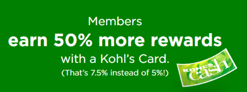 Kohls Members Get up to 50% Off