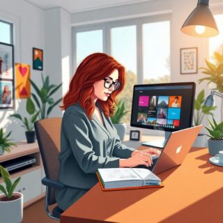 female-web-designer-modern-home-office